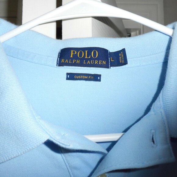 RALPH LAUREN POLO SHRT MENS LT BLUE - Picture 13 of 13